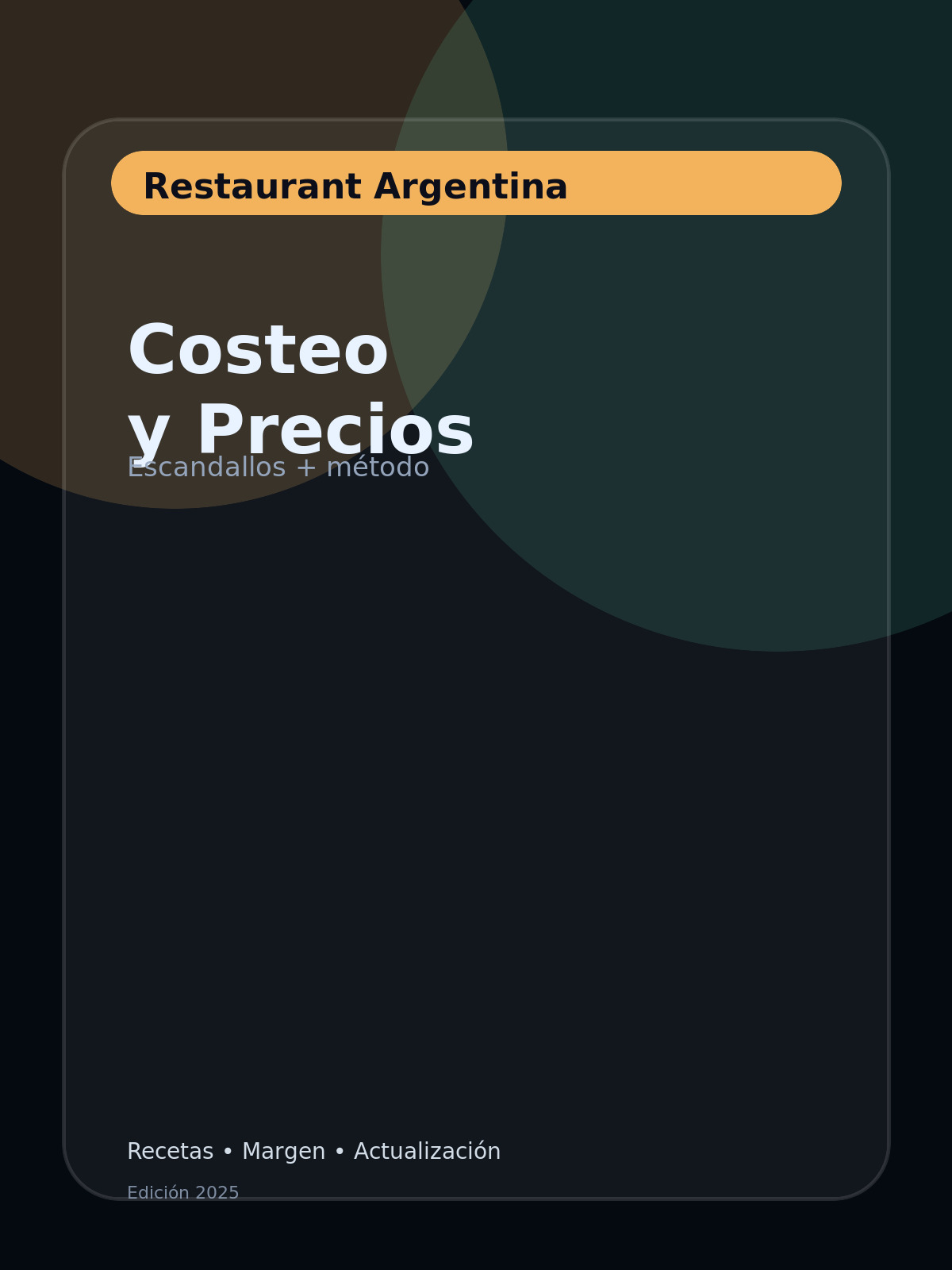 Portada: Kit de Costeo y Precios (Escandallos)