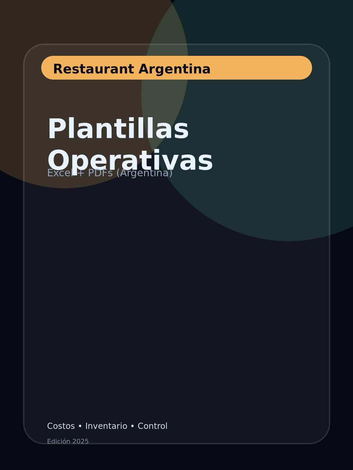 Portada: Plantillas Operativas para Restaurantes