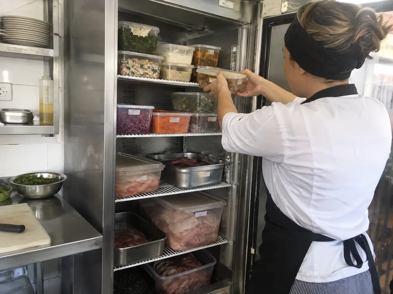 Freezer horizontal · escena creada con IA