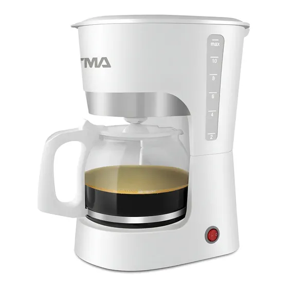 Cafetera Atma Semi Automática de Filtro 1,25 Lts Ca8133p Color Blanco