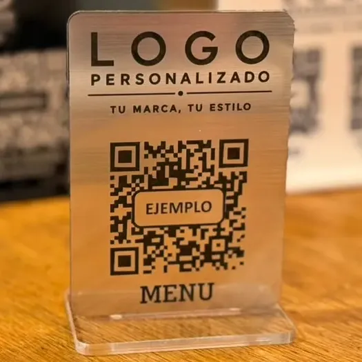 Cartel Qr Menu, Reseñas, Instagram (personalizado)