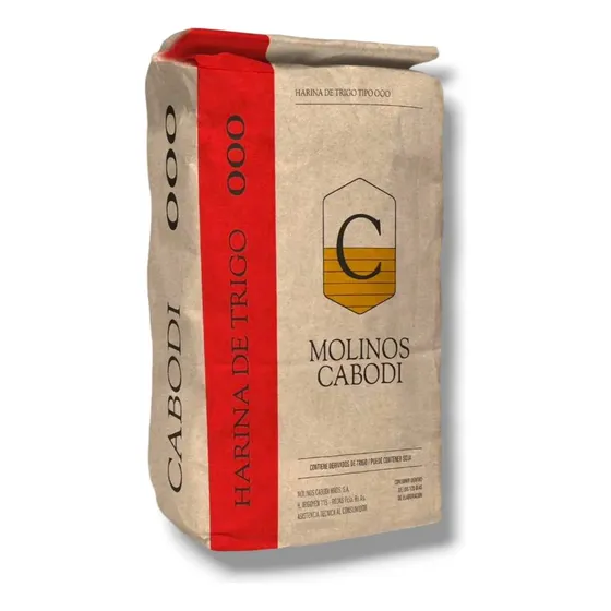 Harina De Trigo 000 Cabodi 25kg Molinos Cabodi Panificación