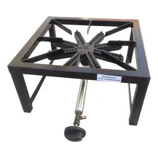 Anafe Mechero Industrial Reforzado Para Gas Envasado12.000ca Negro