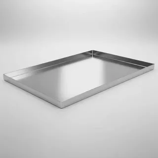 Bandeja Placa 40x30x2 Cm Panaderia Horno Exhibir Plateado