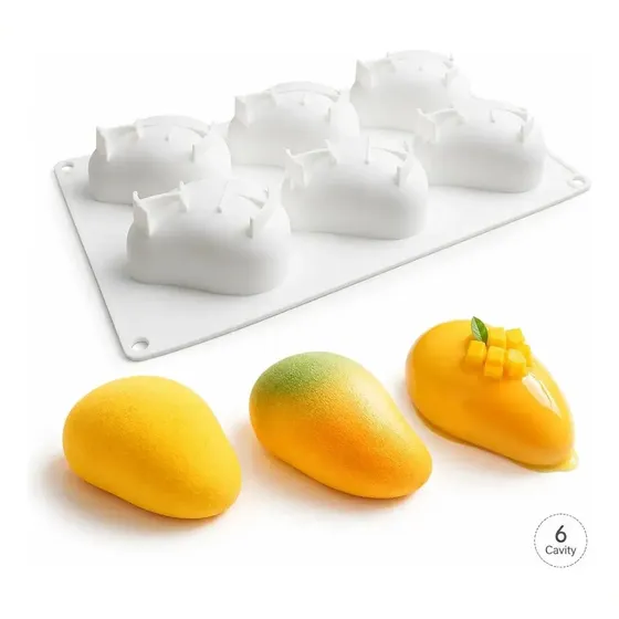 Molde Silicona 3d Para Postres Forma Fruta