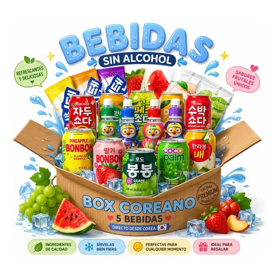 Drink Box Coreano - 5 Bebidas Coreanas Sin Alcohol