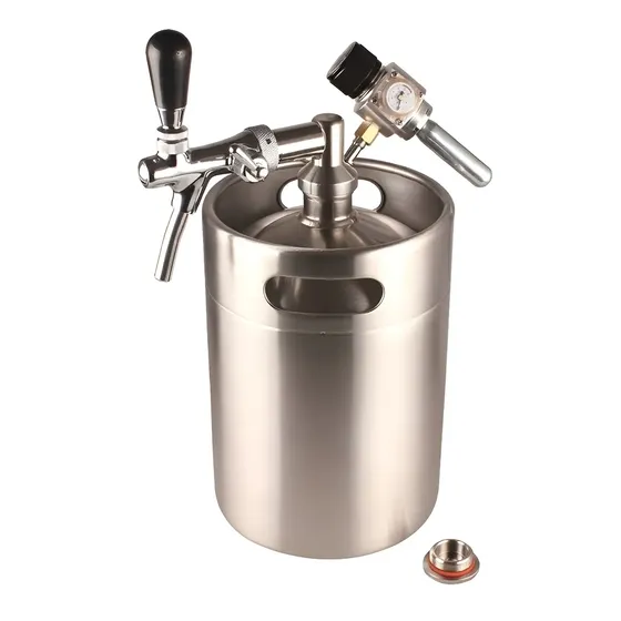 Mini Chopera Cerveza Artesanal 5 Litros Canilla Doble Acción