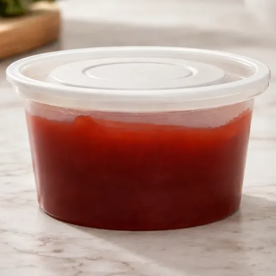 Pote Con Tapa Dips Salsas 55cc X 100 Unidades Plastivas