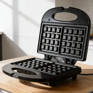Waflera Electrica Antiadherente Teflon Jahro 220v 750w Negro