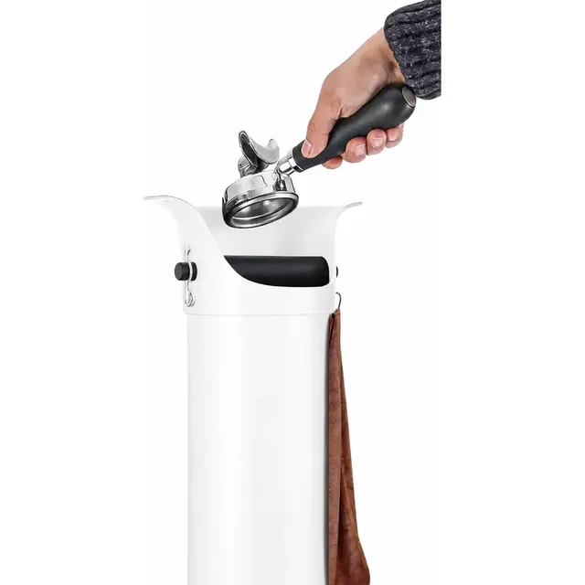 Knock Box Grande Alta De Pie Barista Profesional Para Borra Blanco