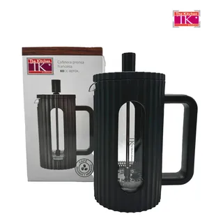 Cafetera Embolo Prensa Francesa 600ml The Kitchen Color Negro