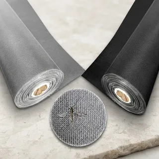 Tejido Tela Mosquitero Fibra De Vidrio Reforzado 1m X 10m Negro