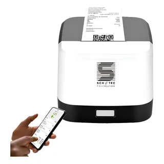 Impresora Térmica 58mm Schtec 001 Inalambrica Bluetooth Usb Blanco