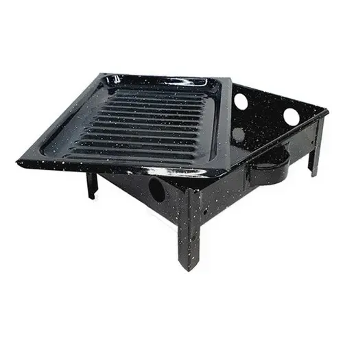 Brasero De Mesa Enlozado Parrilla Portátil Jovifel