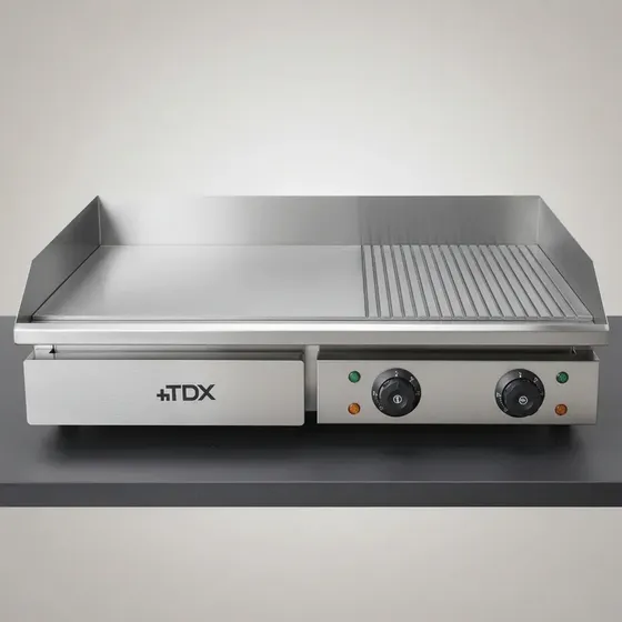 Plancha Eléctrica Tdx Gastronómica Eg-822 Acero 4.4 Kw