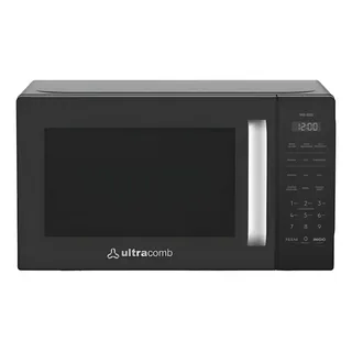 Microondas Horno 700w Ultracomb 20lt Negro Pantalla Digital