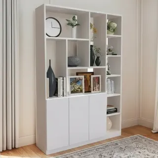 Biblioteca Separador Divisor De Ambientes 180 X 120 Blanco
