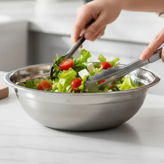 Bowl Ensaladera Acero Inoxidable Gastronomico Cocina 19cm