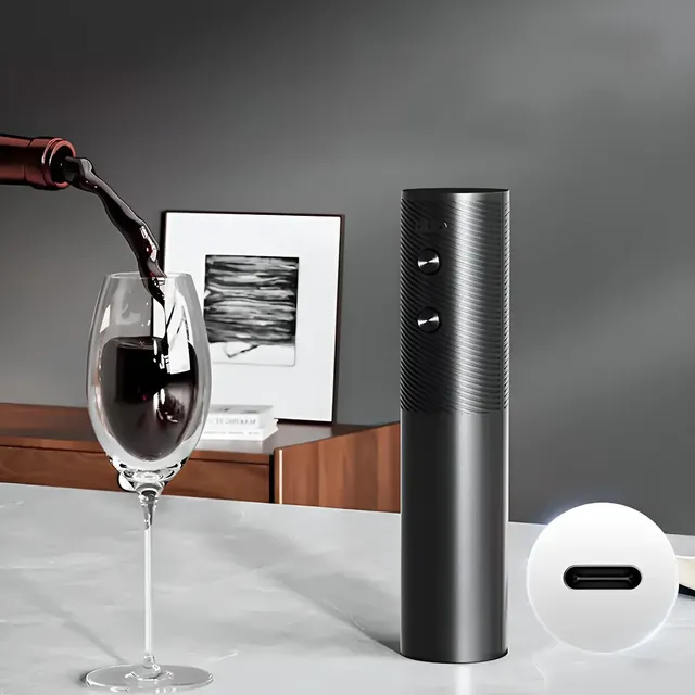Sacacorchos Abridor Automático Destapador De Vino Carga Usb