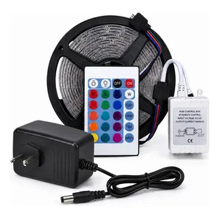 Kit Tira De Luces Led Rgb Multicolor Con Control Remoto 12v Rgb
