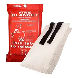Manta Ignifuga 510g 1x1m Contra Incendios Emergencia Blanco