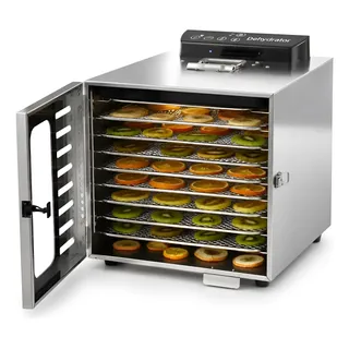Horno Deshidratador Alimentos Panetti 8 Bandejas Industrial Plateado