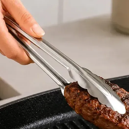 Pinza Cocina Gastronómica Acero Inoxidable Parrillera Traba
