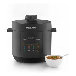 Olla Eléctrica A Presión Yelmo Ps-7006 50hz Negro 6 Litros Frecuencia 50 Hz 11 Programas