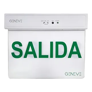 Cartel Salida Emergencia Geneve Autónomo Luminoso