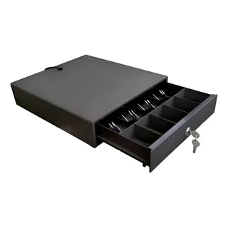 Caja Registradora Seguridad Comercios Dinero Billetes Cajon Negro