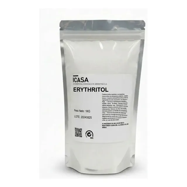 Eritritol Puro 1 Kg Alta Pureza Edulcorante Natural Grado Alimentario Doy Pack