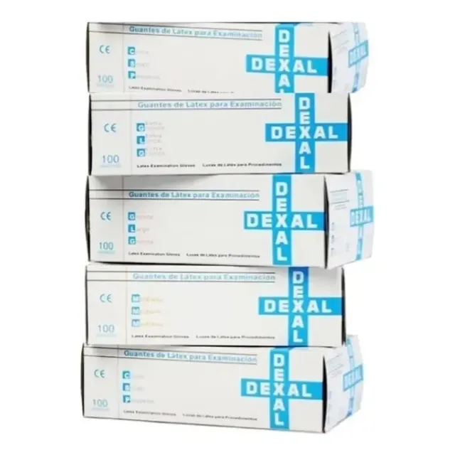 Caja Guantes Latex Descartables X 100 Con Anmat