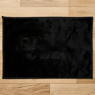 Alfombra Personalizada 60x80 Bordada Antideslizante 60 M 80 M Negro
