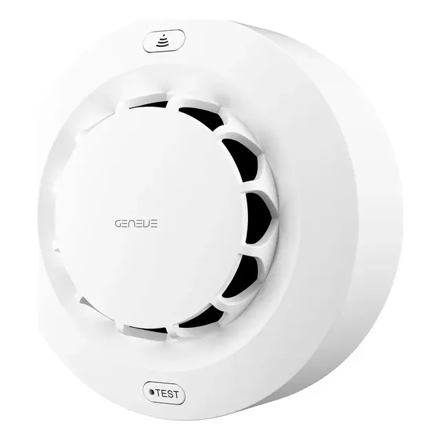 Sensor Detector De Humo Alarma Smart Wifi App Tuya - Geneve Color Blanco