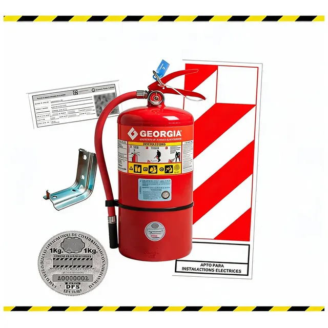 Matafuego Extintor 5kg Georgia Abc Iram + Soporte Habilitaci