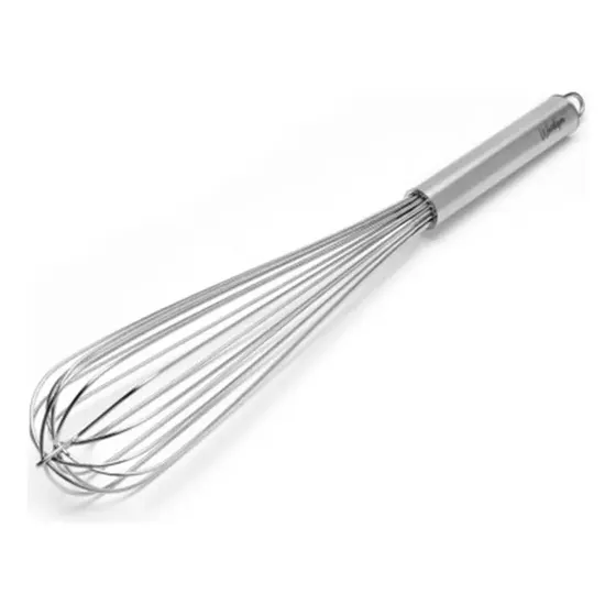 Batidor De Mano Acero Inoxidable Manual Axen 40 Cm Color Plateado