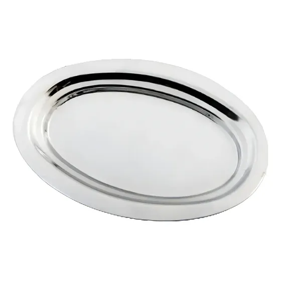 Fuente Bandeja Servir Oval Acero Carol Gastronomica Mediana
