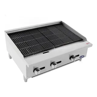 Parrilla Asador Profesional 91cm CookRite Con Bandeja Recolectora + Rocas Volcanicas ATCB-36-GE Gas Envasado
